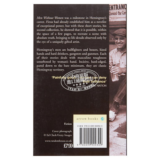 【中商原版】海明威：没有女人的男人 英文原版 Men Without Women 商品图1