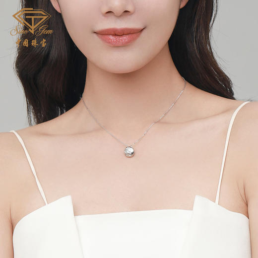 PT950铂金钻石星光套链 星星项链 商品图5