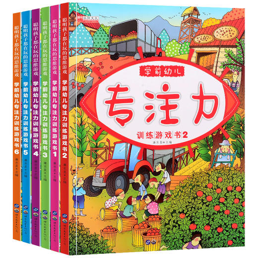 全套6本学前幼儿专注力训练游戏书2-3-6岁儿童启蒙早教书注意力观察力记忆力思维力想象力左右脑开发逻辑思维训练亲子互动益智游戏 商品图4