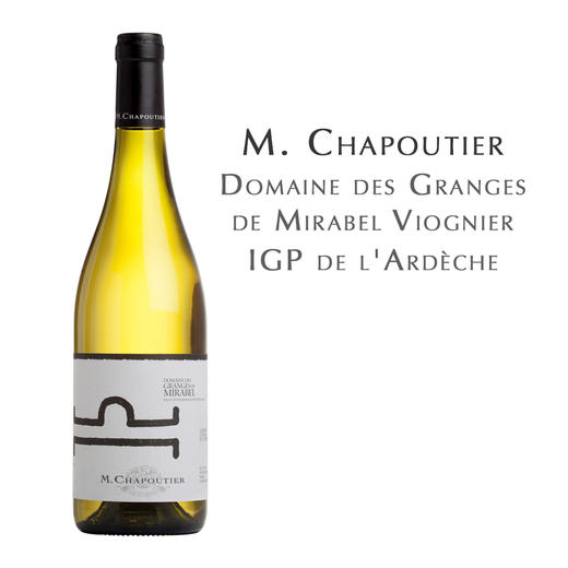 莎普蒂尔酒庄格朗日园米拉波白葡萄酒  M. Chapoutier Domaine des Granges de Mirabel Viognier IGP de l'Ardèche 商品图0