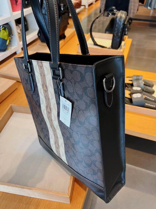 好折¥1680元直邮🇺🇸Coach GRAHAM男款公文包托特包 💼 老花拼色Logo 商品图1