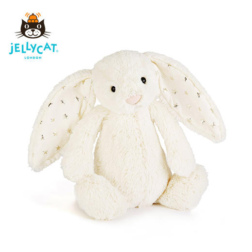 Jellycat 害羞系列 星星邦尼兔 白色 商品图2