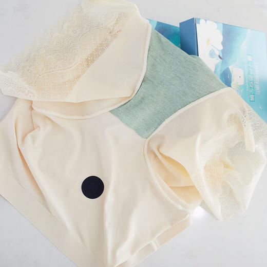 黛唯梵【可以裸穿的安全裤】内裤+安全裤+居家裤三合一，冰丝无痕安全裤女，免穿内裤防走光紧身显瘦薄量子芦荟蕾丝平角内裤 七夕情人节 商品图5