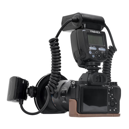 永诺 YN24EX 微距环形闪光灯口腔环闪灯双灯头  支持自动测光 商品图1