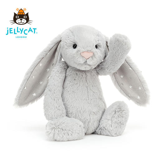 Jellycat 害羞系列 星星邦尼兔 银色 商品图1