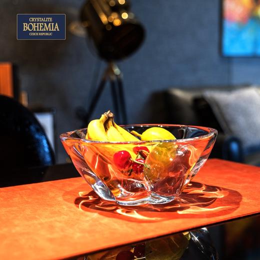 【展示样品清仓】捷克进口BOHEMIA波西米亚玫瑰水晶欧式轻奢水果盘 商品图4