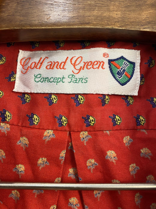 80年代 Vintage 复古衬衫 Golf and Green (M)_VSS(M) 商品图2