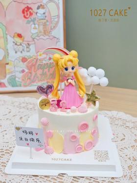 1027CAKE |  满满少女心 粉嫩美少女主题蛋糕