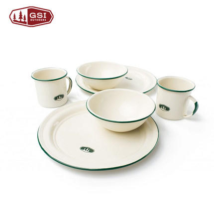 GSI Plate-Yintage 搪瓷餐具 商品图0