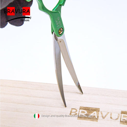 铝柄小弯剪 L2B-62 意大利BRAVURAGROOM宠物美容L系列 商品图1