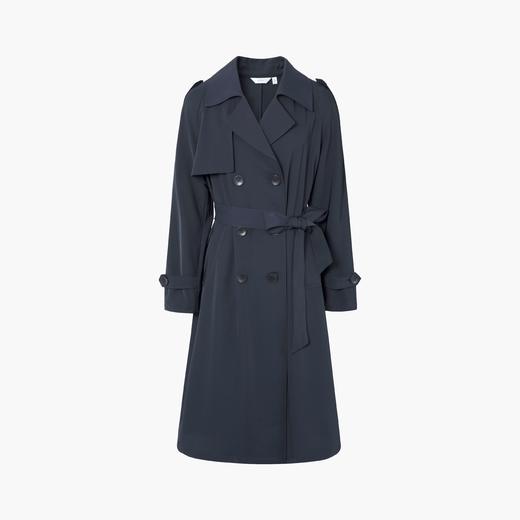 【经典款】【商场同款】伊芙丽秋简约时尚翻领风衣1998260541 商品图2