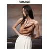 VIMAGE/纬漫纪秋季新款纯色百搭显瘦吊带小背心小上衣V1813422 商品缩略图3