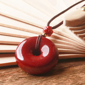 *自营*朱砂平安扣 | 2种款式六字箴言莲花珠项链吊坠中式简约风格。