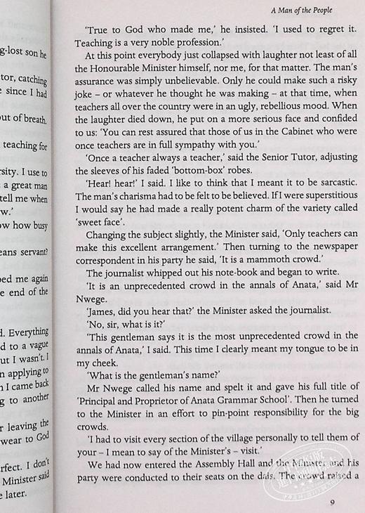 预售 【中商原版】人民公仆 英文原版 A Man of the People Chinua Achebe Penguin Classics 商品图8