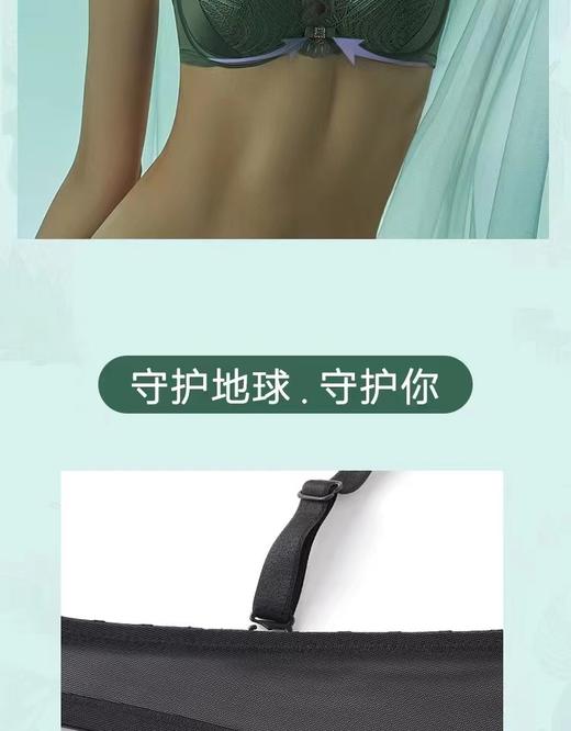 5F EmbryForm安莉芳 丛林秘境性感中厚杯软钢圈聚拢文胸 商品图6