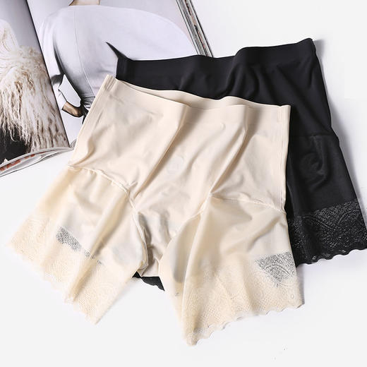 黛唯梵【可以裸穿的安全裤】内裤+安全裤+居家裤三合一，冰丝无痕安全裤女，免穿内裤防走光紧身显瘦薄量子芦荟蕾丝平角内裤 七夕情人节 商品图2