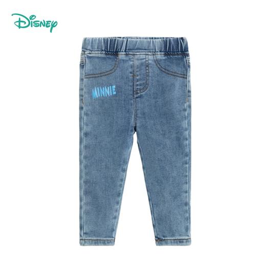 【商场同款】迪士尼童装  儿童春秋抓绒休闲裤女童时尚保暖牛仔裤214DK0181 商品图6