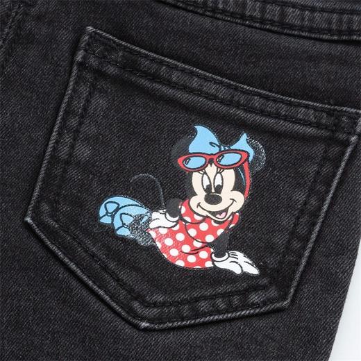 【商场同款】迪士尼童装  儿童春秋抓绒休闲裤女童时尚保暖牛仔裤214DK0181 商品图8