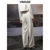 VIMAGE/纬漫纪秋季新款高腰宽松显瘦休闲裤V1805410 商品缩略图4