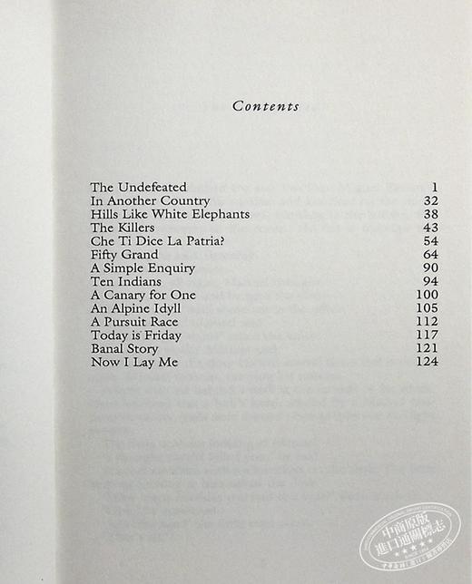 【中商原版】海明威：没有女人的男人 英文原版 Men Without Women 商品图4