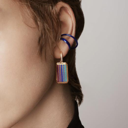 订购7周到｜Barbóra-Eye-蓝色 双层 耳廓夹（单只 无需耳洞）［希腊设计师] 商品图3