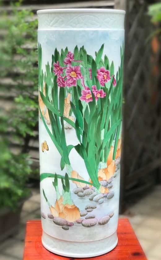 新彩水仙艳姿书画筒 商品图0