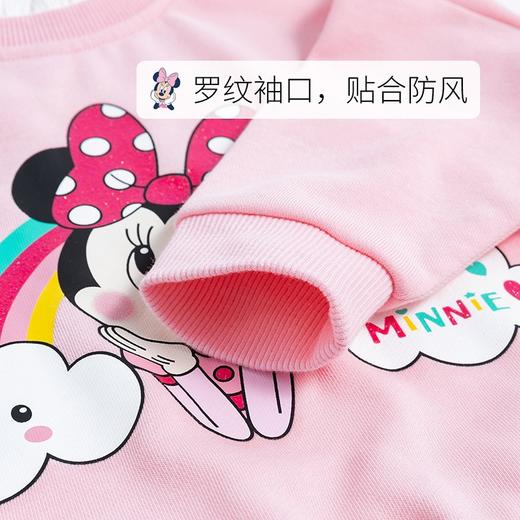 迪士尼童装女童卫衣与妮一起米妮黛丝套头卫衣萌趣花边秋新品 商品图8
