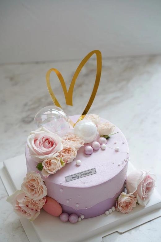 简约鲜花奶油蛋糕 | 鲜果原味奶油 - 瑰夏 商品图1