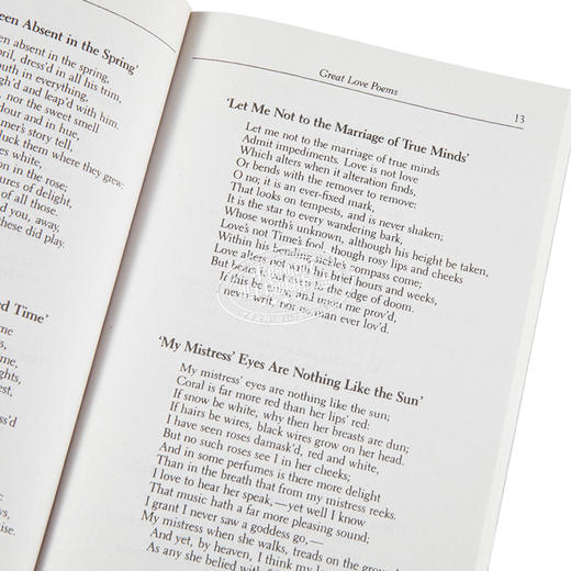 【中商原版】英文原版 Great Love Poems 情诗精萃 Shane Weller 商品图3