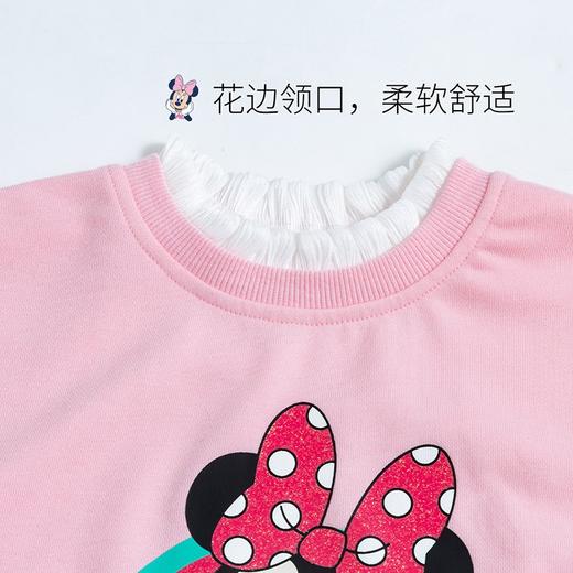 迪士尼童装女童卫衣与妮一起米妮黛丝套头卫衣萌趣花边秋新品 商品图6