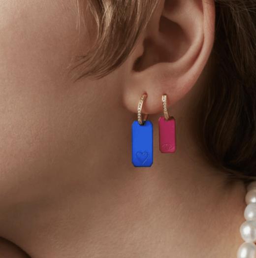 北京仓｜Barbóra-Eye-粉色 眼睛 耳环［希腊设计师] 商品图2