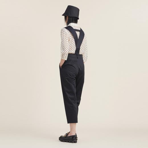 谜底背带裤女装2022秋新品复古简约可拆卸背带休闲裤223MK1055 商品图2