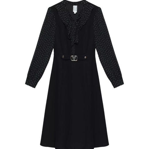 YWE 928801修身显瘦连衣裙气质优雅中长款时尚A字裙 商品图4