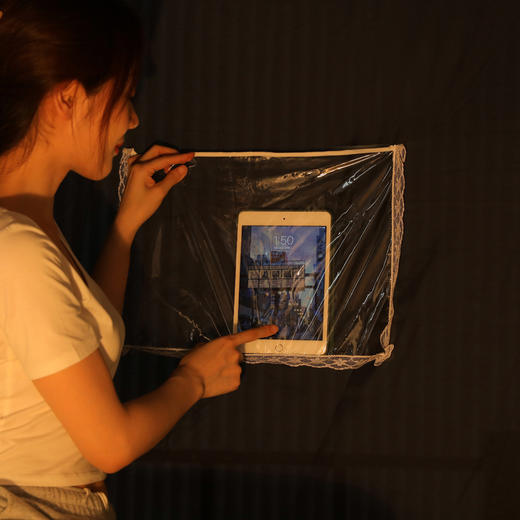 宿舍学生蚊帐数码印花强遮光床帘款三开门 商品图4