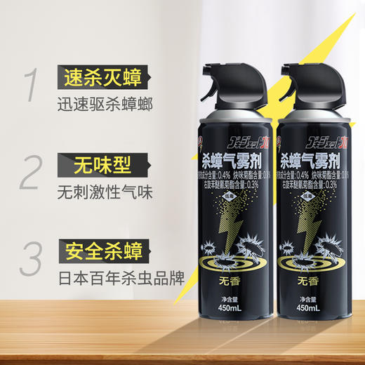 中国 安速 杀蟑气雾剂 450ML 包装随机 商品图0