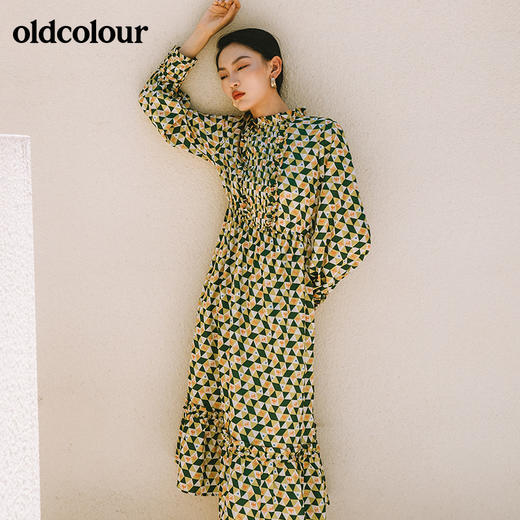oldcolour欧珂春秋商场同款长袖连衣裙女GN31103842 商品图2