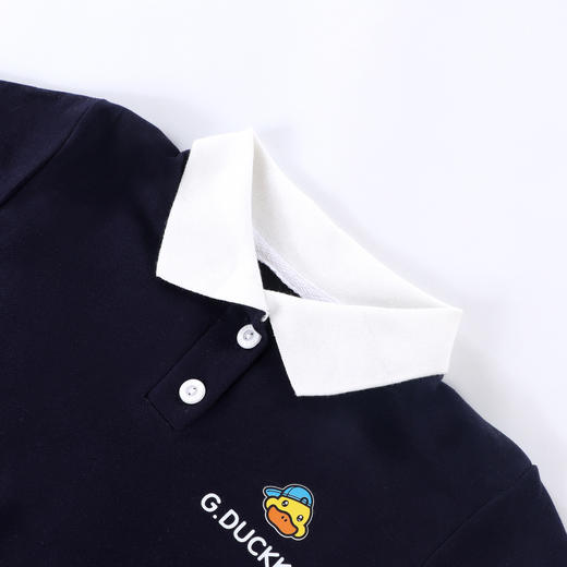 G.DUCK儿童polo衫长袖春秋童装男童翻领上衣中大童卫衣女童衬衫春秋洋气 商品图3