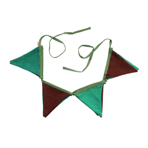 HUJI祤集挂旗插画棉麻拼色 商品图5