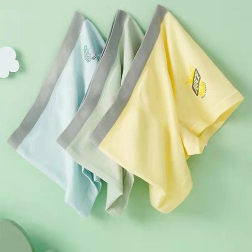 黛唯梵【健康成长，从一条好内裤开始】3条礼盒装儿童内裤，平角学生内裤，多尺码4~16岁男孩女孩透气四角裤 商品图2