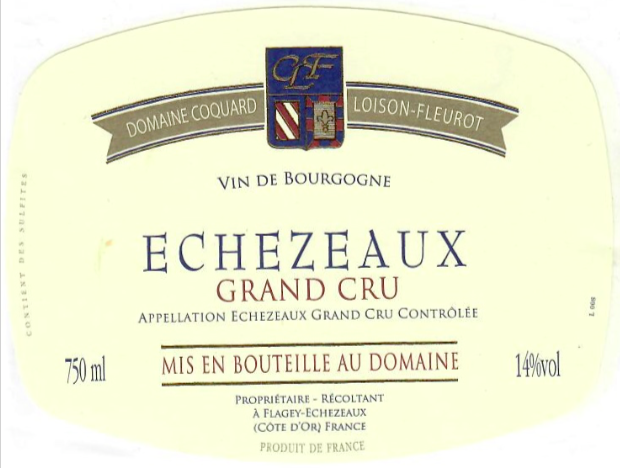 2019 Coquard-Loison-Fleurot, Echezeaux【闪送】（65折）