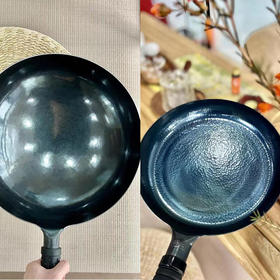 【正宗章丘铁锅 | 炒锅&平底煎锅】纯手工锻打 炒菜真香！真正无涂层 养锅可实现物理不粘（免费开锅+送松木锅盖）