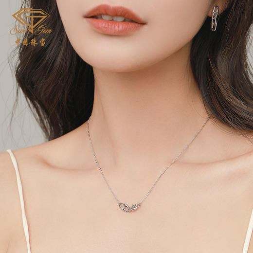 「平衡世界」铂金PT950套链项链 商品图5