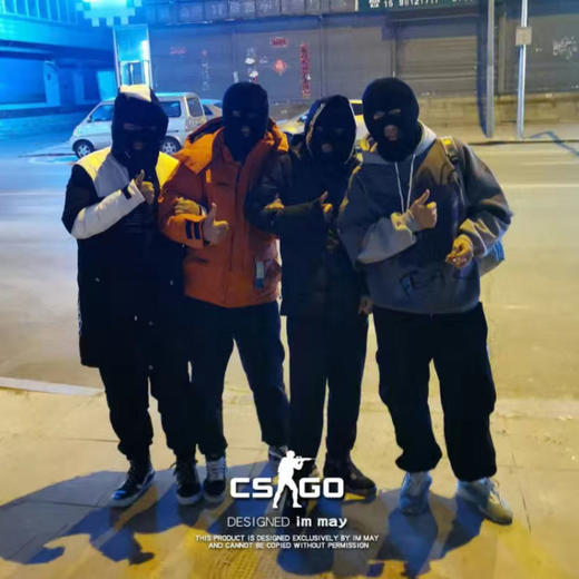 【恶搞社交牛逼症 】网红爆款沙雕搞笑头套傻雕cs骑行防风透气头套 商品图7