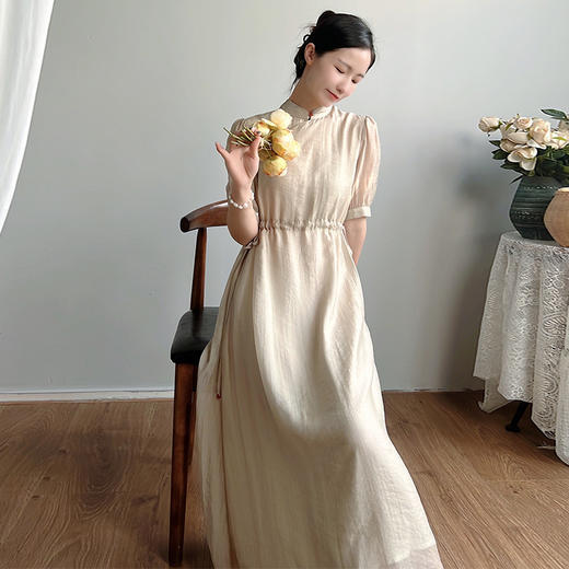 改良大摆旗袍，仙女裙文艺女装YM-223-1 商品图4