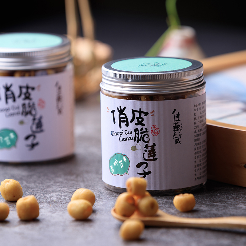 佳藕天成 俏皮脆莲子青柠芥末味100g 零食小吃
