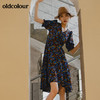 oldcolour夏季商场同款碎花时尚经典中袖连衣裙女GN31102820 商品缩略图4