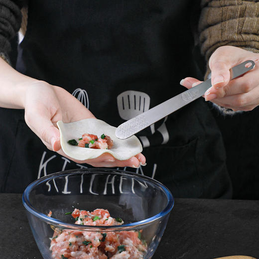 【3个精品装】家用厨房包饺子工具304不锈钢饺子勺混沌包子馅料搅拌勺挑馅勺-【春艺】D仓 商品图1