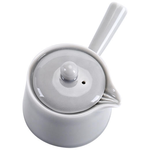 「素雅灵动！无由陶瓷侧把壶」日式手工冰灰釉小茶壶功夫茶具泡茶单壶普洱急需壶餐饮用具 商品图4