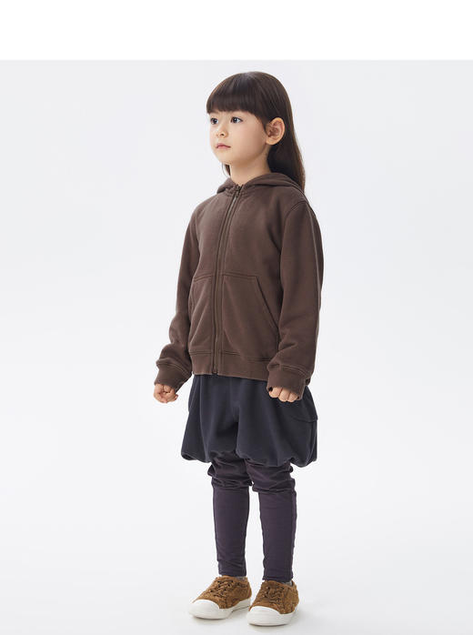 江南布衣童  22年秋款  可爱拉链连帽开襟卫衣  1M8410390 商品图2