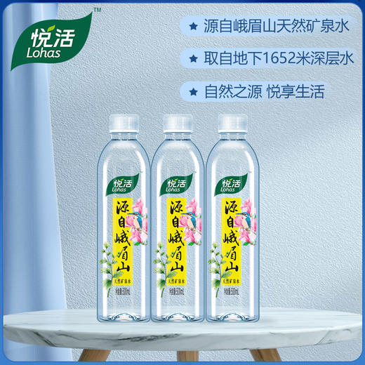 中粮悦活天然峨眉山饮用水矿泉水500ml 商品图1